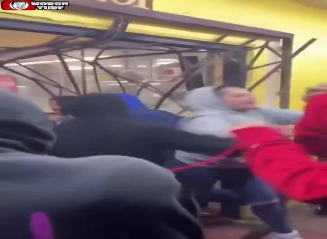 Video :They rob a bakery after smashing through the entrance with a car
